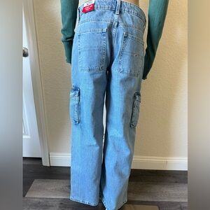 Tommy jeans wide leg low rise light wash